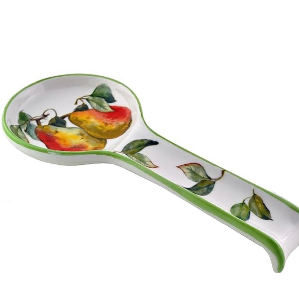 Abbiamo tutto Pear Spoon Rest - 9.5-Inch by 5-Inch